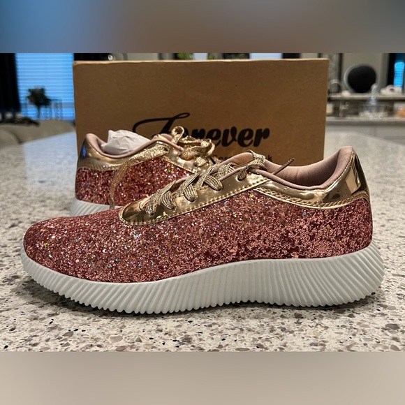 Shoes - Rose Gold Tennis Shoes Size 7.5